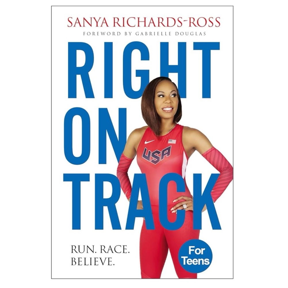 Being DONATED Right On Track by Sanya Richards-Ross  Hardcover Book